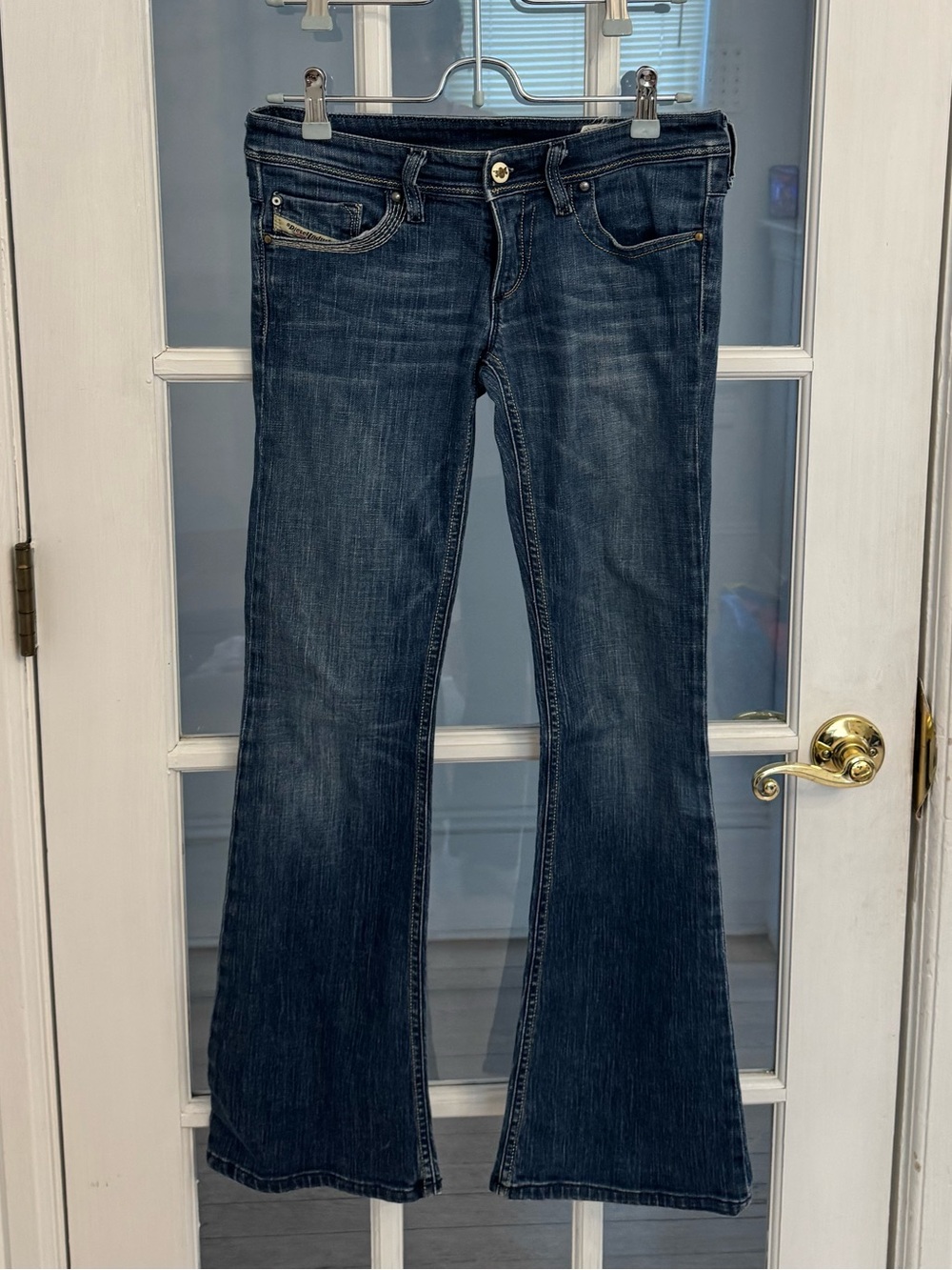 DIESEL Women’s Vintage Y2K Dark Wash Low Rise Flare Leg Jeans Size 26